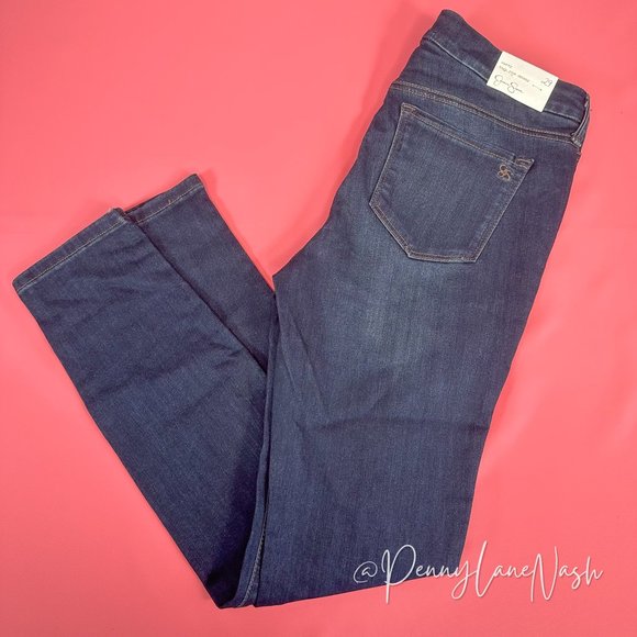 NWT Jessica Simpson Curvy High Rise Skinny Jeans Ripped Knee - Picture 10 of 12